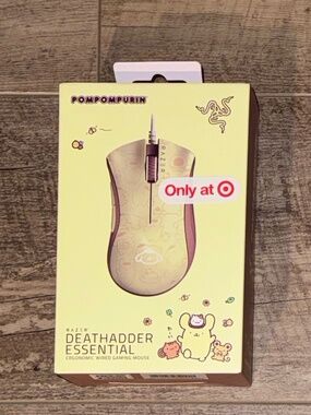 Razer Sanrio Pompompurin Razer Gaming Mouse - Cute Yellow PC Setup